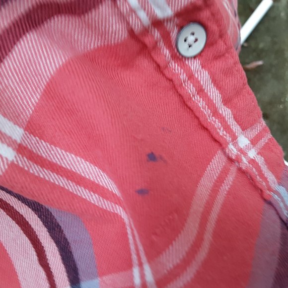 SALE Aeropostale Sm Pink Plaid Button Down Shirt - Picture 4 of 13